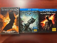Conjunto Blu-ray Dark Knight Trilogy (Capa Batman Begins Rises Christopher Nolan, usado comprar usado  Enviando para Brazil