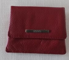 Red leather wallet for sale  BRISTOL