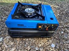 Used, Portable Camping Gas Stove Single Burner Cooker Outdoor Butane Inc Travel Case for sale  TELFORD