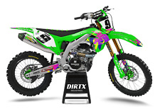 NOVO DIRTX INDUSTRIES GRÁFICOS COMPLETOS RETRÔ KAWASAKI KX 85 100 125 250 450, usado comprar usado  Enviando para Brazil