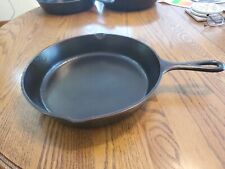 LODGE #8 SK/D1 CAST IRON SKILLET MADE IN USA 3 NOTCH HEAT RING  "SEASONED" (2), used for sale  Shipping to South Africa