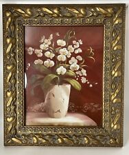 Framed floral print for sale  Seguin