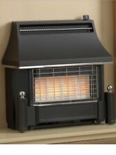 Used, Valor Helmsley 4.0 Kw Radiant/Convector Gas Fire (Black/Chrome). RRP £445 for sale  BATLEY