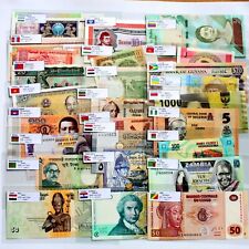52 billetes diferentes del mundo papel moneda 28 países colección mundial UNC segunda mano  Embacar hacia Argentina