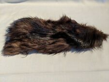 Vintage Brown Black Fur Pelt Leather Hide for sale  Shipping to South Africa