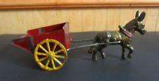 Brinquedo vintage de carrinho de metal para puxar burro de ferro fundido comprar usado  Enviando para Brazil