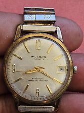 Reloj de pulsera Wakmann vintage para hombre automático Incabloc 17 joyas suizo funciona  segunda mano  Embacar hacia Argentina