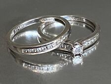 9ct Gold Ring Wedding Engagement Ring Bridal Set Diamond 0.25ct 1/4 Carat 9K for sale  Shipping to South Africa
