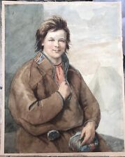 Antique portrait watercolour for sale  WOLVERHAMPTON