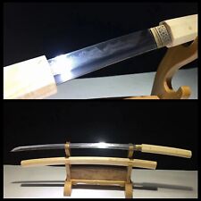 Full Tang Samurai Japanese Shirasaya Katana Sword Folded Damascus Steel Sharp, used for sale  Shipping to South Africa