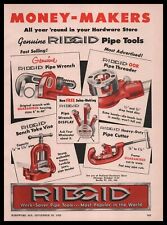 1955 Ferramentas de economia de trabalho rígidas chave de tubo cortador de rosca banco jugo torno impressão anúncio comprar usado  Enviando para Brazil