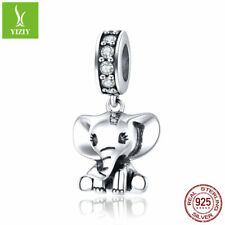 Moda Feminina Elefante Folheado A Prata 925 contas Berloques Fit Pulseiras Acessórios comprar usado  Enviando para Brazil