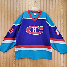 NHL Montreal Canadiens XL Hockey Jersey Purple Blue 99 VINCENT Carpetland for sale  Shipping to South Africa