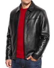 Used, Men's leather Jacket 100% Real Soft Lambskin Leather Man Classic Coat #133 for sale  Shipping to South Africa