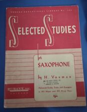 Estudos Selecionados para Saxofone por H. Voxman Brochura, Estudos Avançados, Escalas , usado comprar usado  Enviando para Brazil