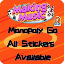 Monopoly Go! Adesivos 1 Estrela - 5 Estrelas⭐ | TODOS Disponíveis | Fazendo Música | Sup Fast, usado comprar usado  Enviando para Brazil
