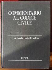 Commentario al Codice Civile, vol. I (artt. 1-455) - Paolo Cendon (UTET), usato usato  Roma