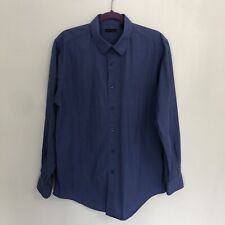 Used, STRUCTURE Men’s Blue Long Sleeve Casual Button Down Shirt Sz L/G (42-44) for sale  Shipping to South Africa