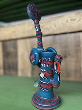 Used, Heady Glass Water Pipe Large Push Bubbler By  OG Artist - BIG Z  - Colorful Boro for sale  Shipping to South Africa