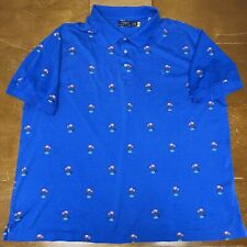 Usado, Camisa polo masculina Ralph Lauren 3XB azul polo rosa flamingo golfe manga curta comprar usado  Enviando para Brazil