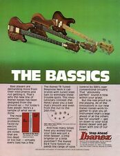 vtg 70s 80s IBANEZ MUSICIAN MODEL BASS GUITAR MAGAZINE AD PINUP page BASSICS  for sale  Shipping to Canada