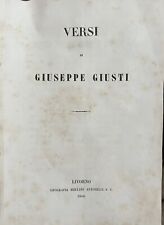 Versi giuseppe giusti usato  Firenze