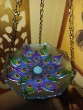 Peacock glass hanging for sale  Toppenish