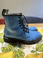Used, Dr Martens Doc Kids Girls Junior 1460 J Blue Boots Size UK 2 for sale  Shipping to South Africa