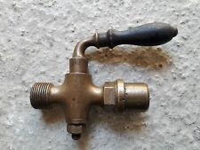 C1T3 Ancien robinet en bronze poignée en bois noir SEGUIN Lyon indus déco usine d'occasion  Clermont-en-Argonne