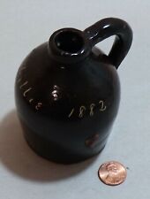 Antique Jug/Crock Salesman's Sample "Willie 1882" Beehive Top, Handmade for sale  Shipping to Canada