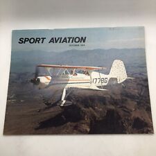 Foto de portada de la revista Sport Aviation de octubre de 1974 de Ted Koston de colección segunda mano  Embacar hacia Mexico