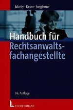 Handbuch rechtsanwaltsfachange gebraucht kaufen  Berlin