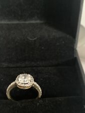 Try Diamond 18ct Gold Clad Diamond Ring  Ring Size J, used for sale  Shipping to South Africa