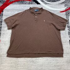Ralph Lauren Polo Shirt 4XB 4XL XXXXL 4X Big Brown Pony Rugby Outdoor Cotton Men for sale  Shipping to South Africa