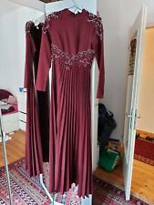 Maxikleid plissee abendkleid gebraucht kaufen  Berlin