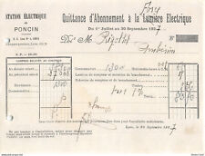1927 quittance abonnement d'occasion  France
