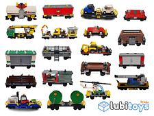 Lego ® Railway Wagon RC TRAIN Wagon for RC Goods System TRAIN til salg  Sendes til Denmark