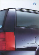 VW Passat Variant Preisliste 1999 1.11.99 D price list prisliste prijslijst comprar usado  Enviando para Brazil