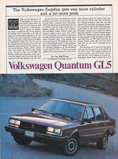 1983 Volkswagen Quantum GL5 Sedan, revista de carro americana detalhada teste de estrada comprar usado  Enviando para Brazil