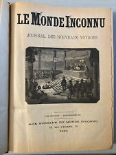 Le Monde Inconnu, Journal Des Nouveaux Voyages XIXe 1882 Recueil Revue Gra￼vure, używany na sprzedaż  Wysyłka do Poland