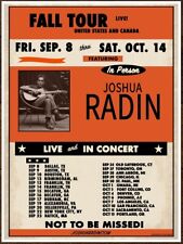 Joshua radin tour for sale  New York
