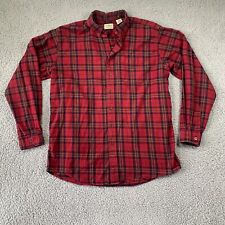 Usado, Vintage L.L. Camisa masculina de flanela feijão alta grande L xadrez vermelha comprar usado  Enviando para Brazil