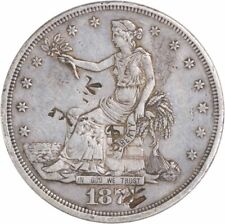 Dólar de plata comercial 1874-CC EF 5 chuletas sin certificación segunda mano  Embacar hacia Argentina