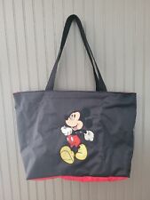 Bolso de Mano Disney Store Mickey Mouse Bordado Negro/Rojo Nailon con Cremallera con Bolsillo segunda mano  Embacar hacia Argentina