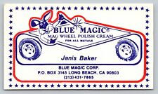 Usado, Cartão de visita vintage azul mágico mag roda polimento creme praia longa Califórnia comprar usado  Enviando para Brazil