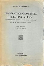 Lessico etimologico pratico usato  Italia