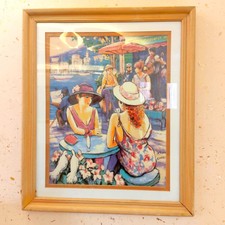 modernist cityscape pastel painting signed for sale modernist cityscape pastel painting signed for sale Shipping to Canada