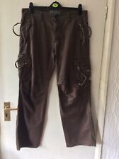 G star Raw brown combat style trousers size 32 leg 34 for sale  WORCESTER