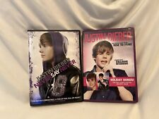 2 DVDs Justin Bieber Rise to Fame com conteúdo bônus de férias e nunca diga nunca, usado comprar usado  Enviando para Brazil