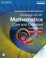 Cambridge IGCSE Mathematics Core and Extended Coursebook with  ,.9781316605639 for sale  Shipping to South Africa